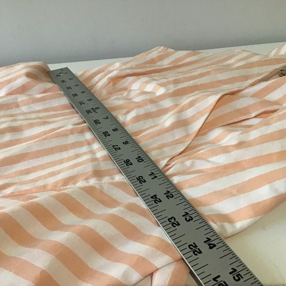 Cremieux Dress 6 Maxi NWT $149 Peach White Stripe - Picture 7 of 16